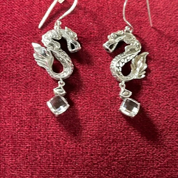 John Hardy Legends Naga Dragon Collection in Sterling Silver Earrings - Picture 7 of 7